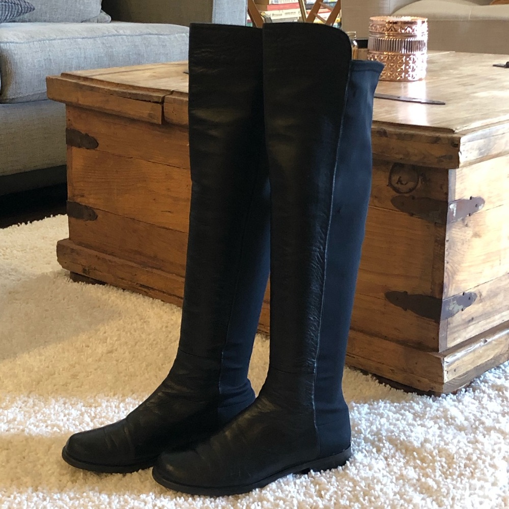Stuart Weitzman Over the Knee Leather Boots